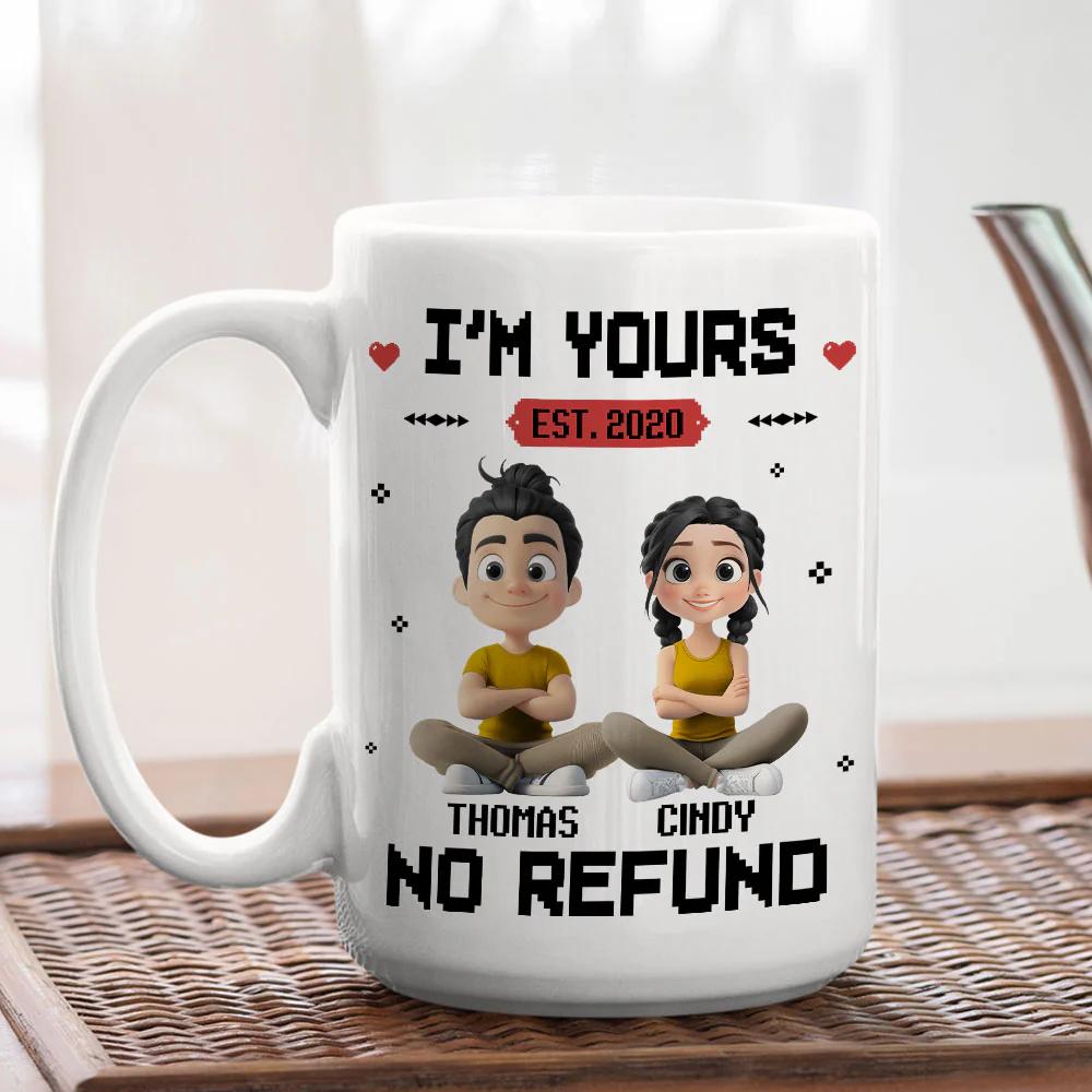 I Am Yours - Personalized Custom Coffee Mug - Image 5
