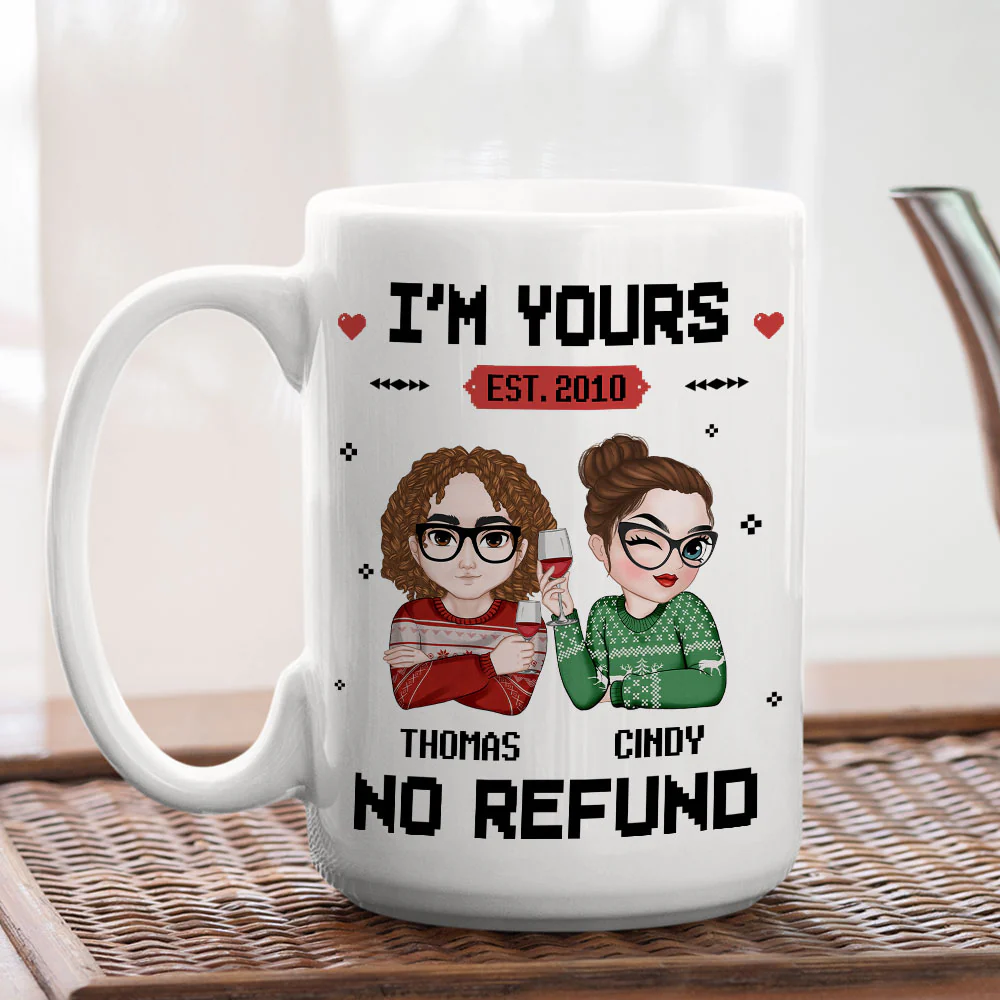 I Am Yours - Personalized Custom Coffee Mug - Image 4