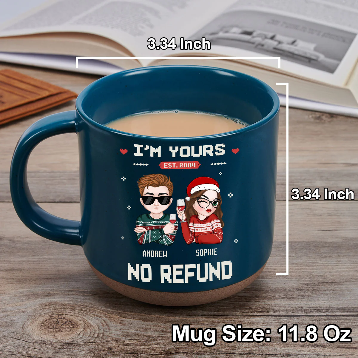 I Am Yours - Personalized Custom Pottery Mug - Image 5