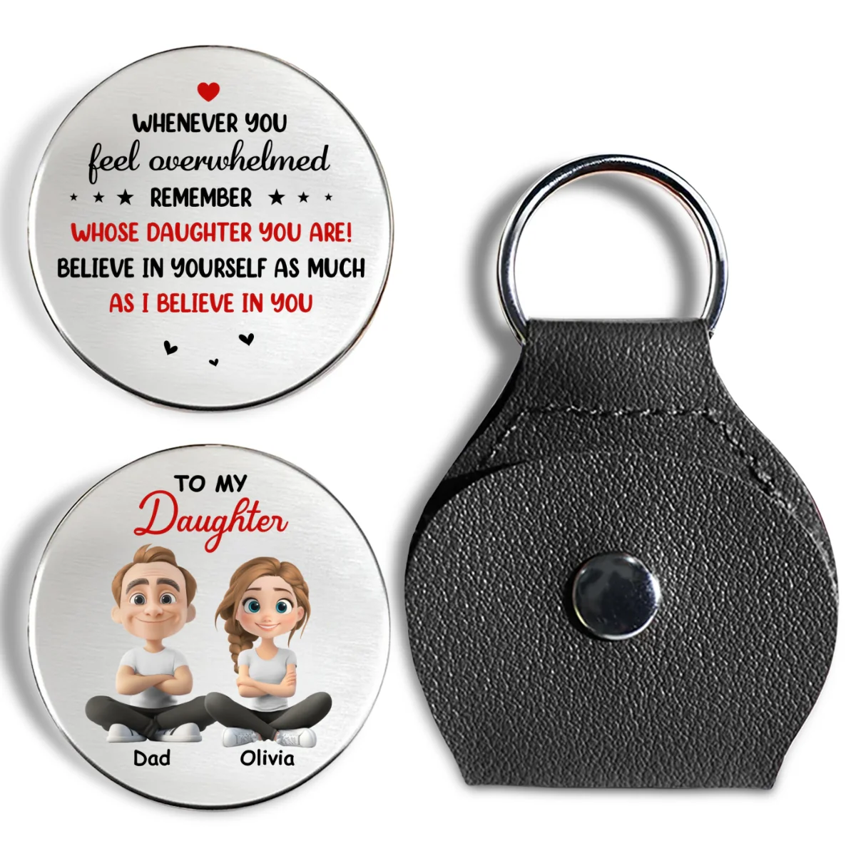 I Believe In You - Personalized Custom Pocket Hug - Image 7