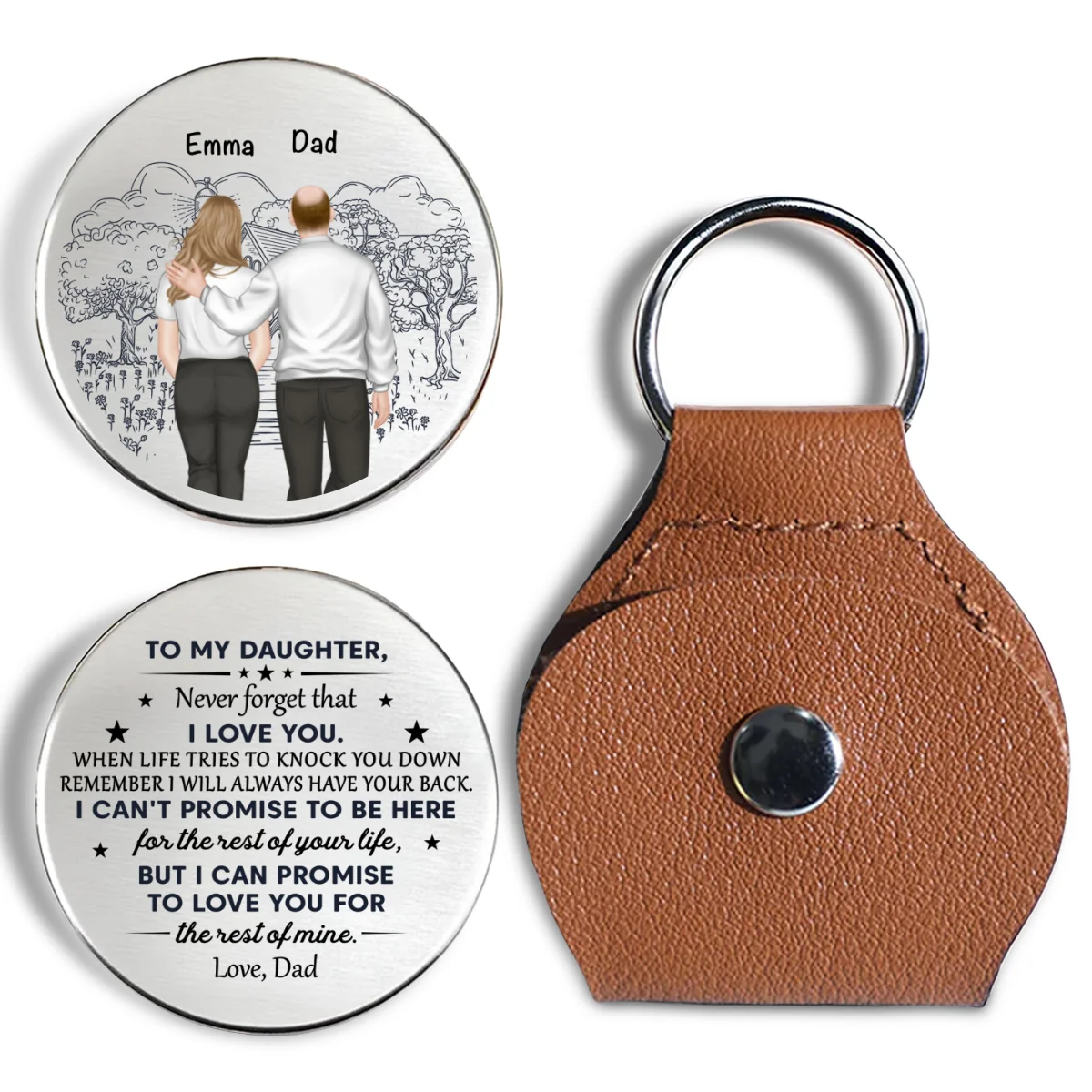 I Can Not Promise To Be Here - Personalized Custom Pocket Hug - Image 7