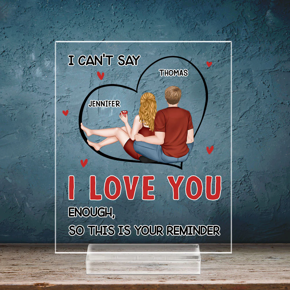 I Can Not Say Enough - Personalized Custom Acrylic Plaque With Base - Image 3