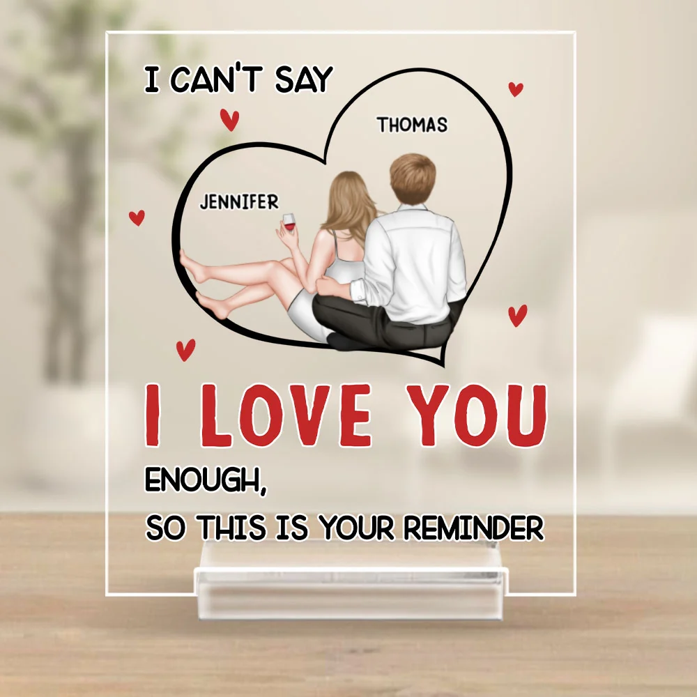I Can Not Say Enough - Personalized Custom Acrylic Plaque With Base - Image 5