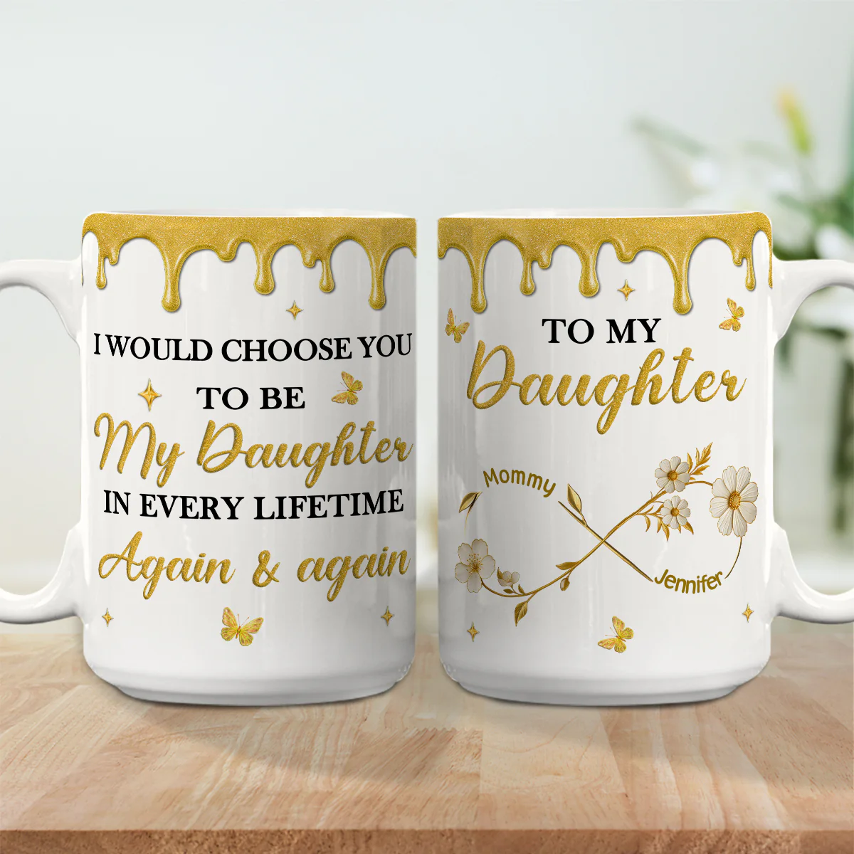 I Choose You Forever - Personalized Custom Coffee Mug - Image 3