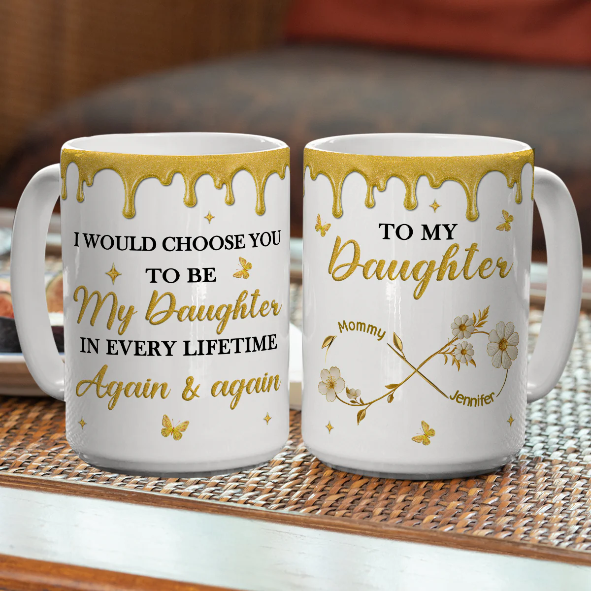 I Choose You Forever - Personalized Custom Coffee Mug - Image 5