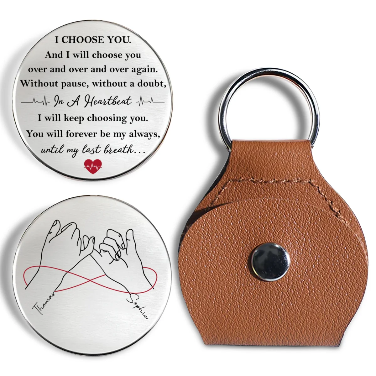 I Choose You - Personalized Custom Pocket Hug - Image 6