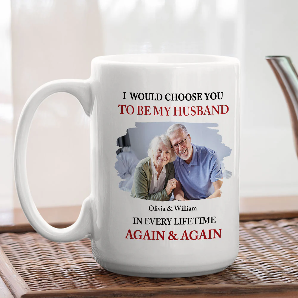 I Choose You Photo - Personalized Custom Coffee Mug - Image 3
