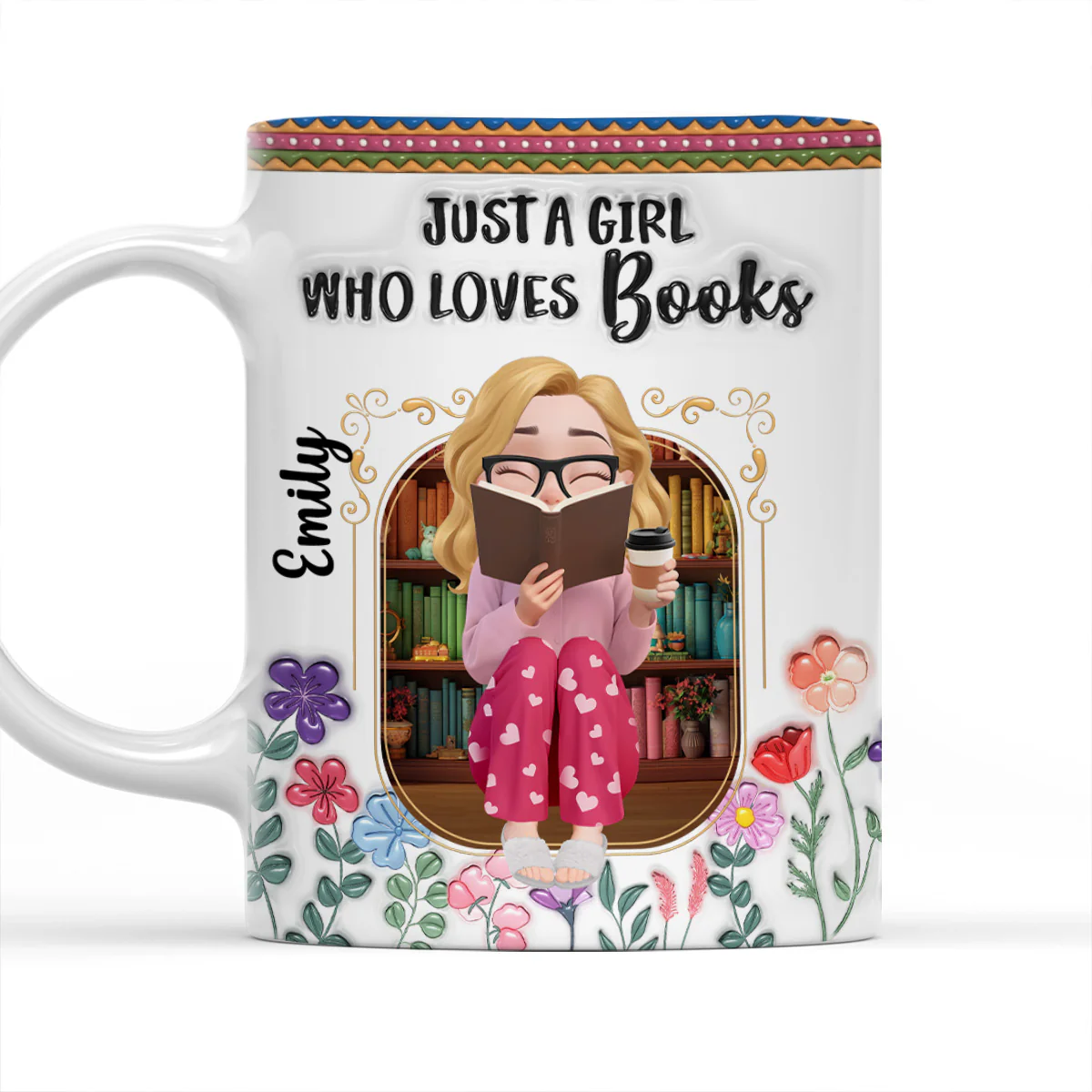 I Collect Worlds Through Reading - Personalized Custom 3D Inflated Effect Mug