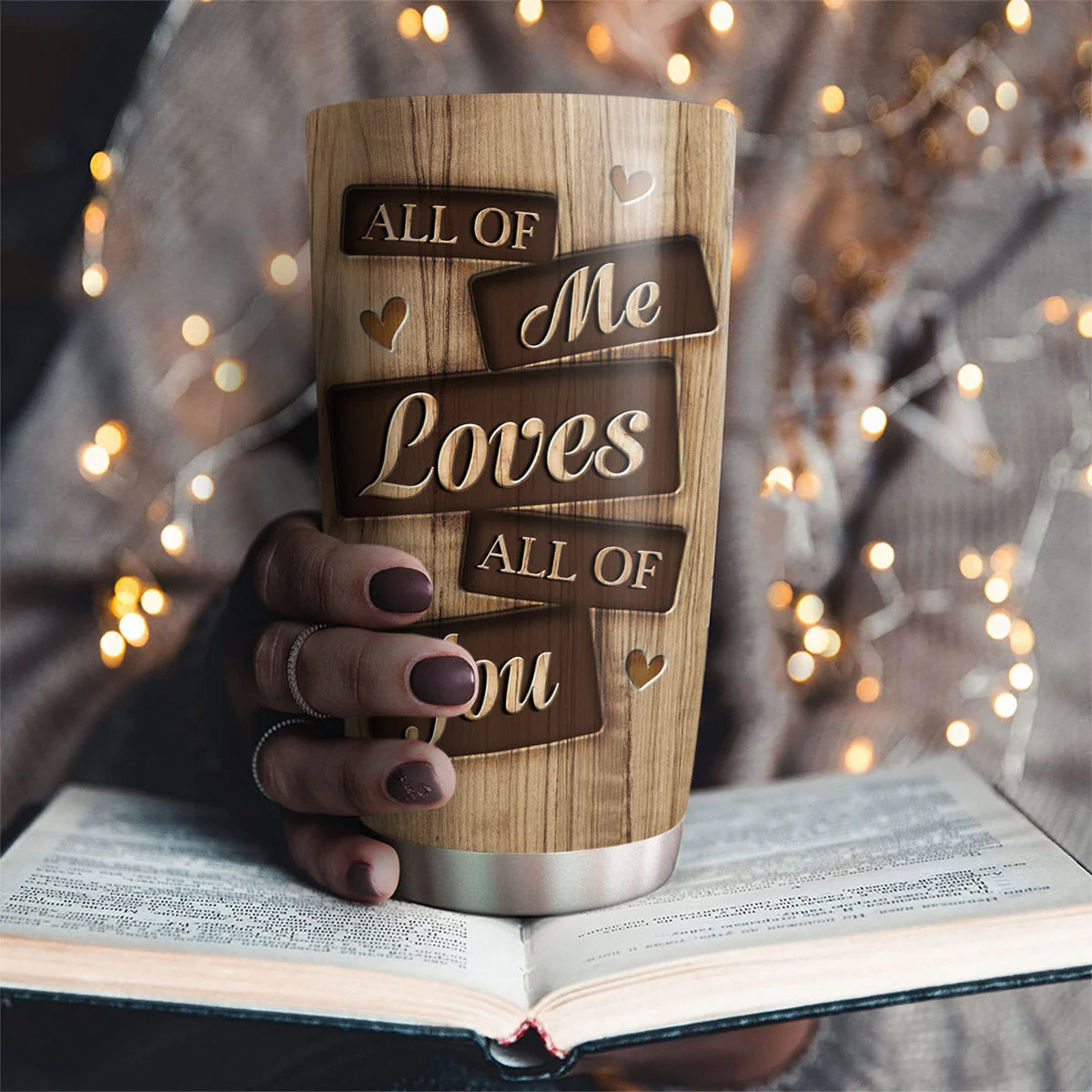 I Entirely Love You - Personalized Custom Tumbler - Image 2