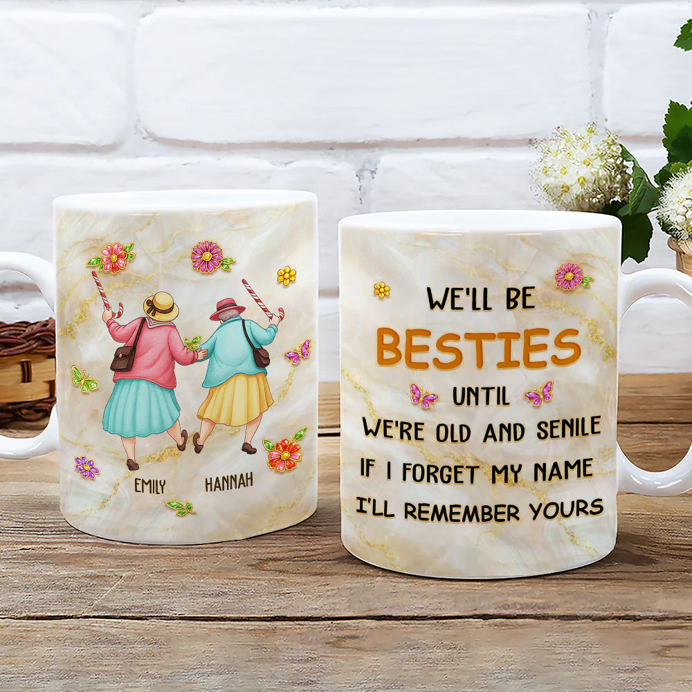 I Forget My Name But Remember Yours - Personalized Custom Coffee Mug - Image 2