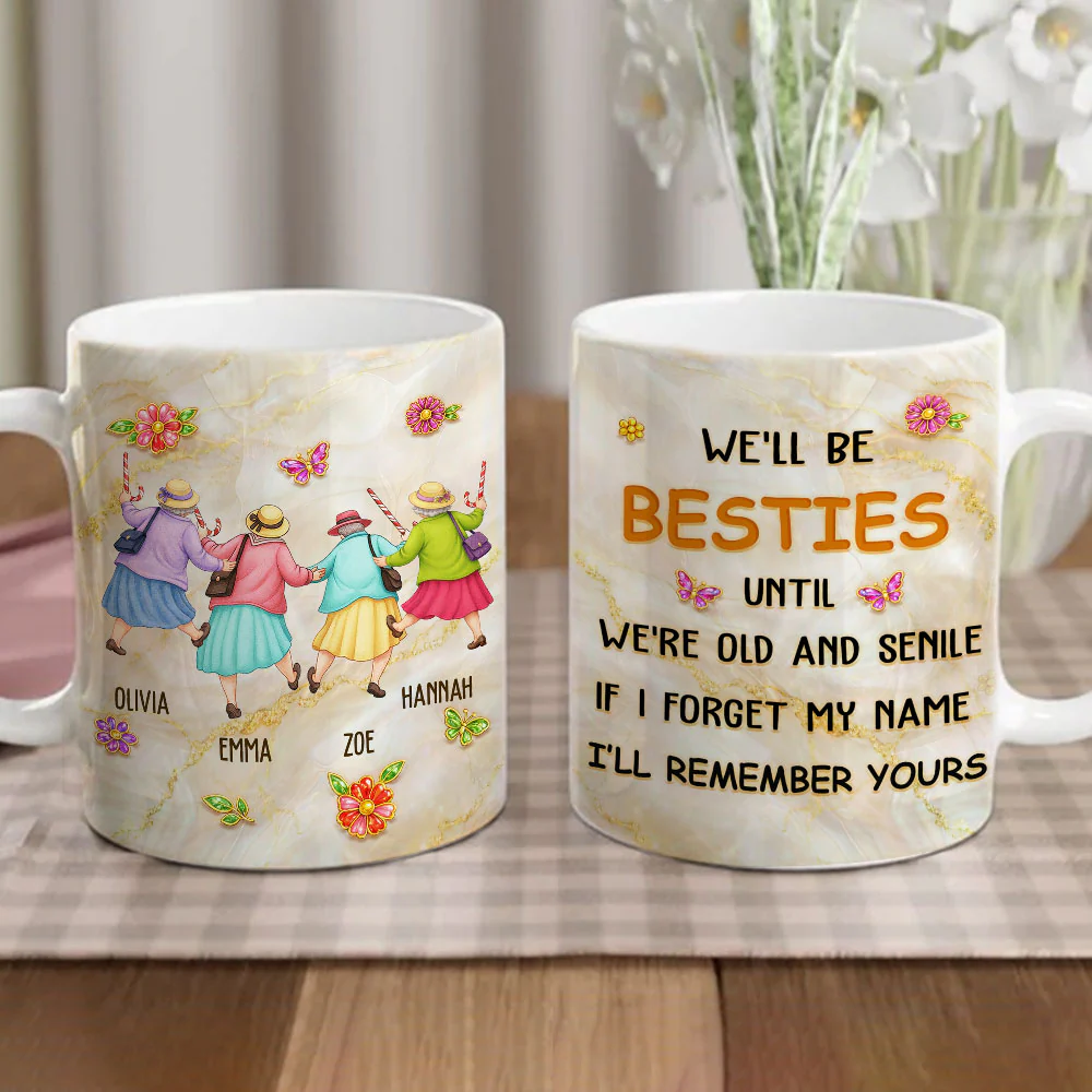 I Forget My Name But Remember Yours - Personalized Custom Coffee Mug - Image 3