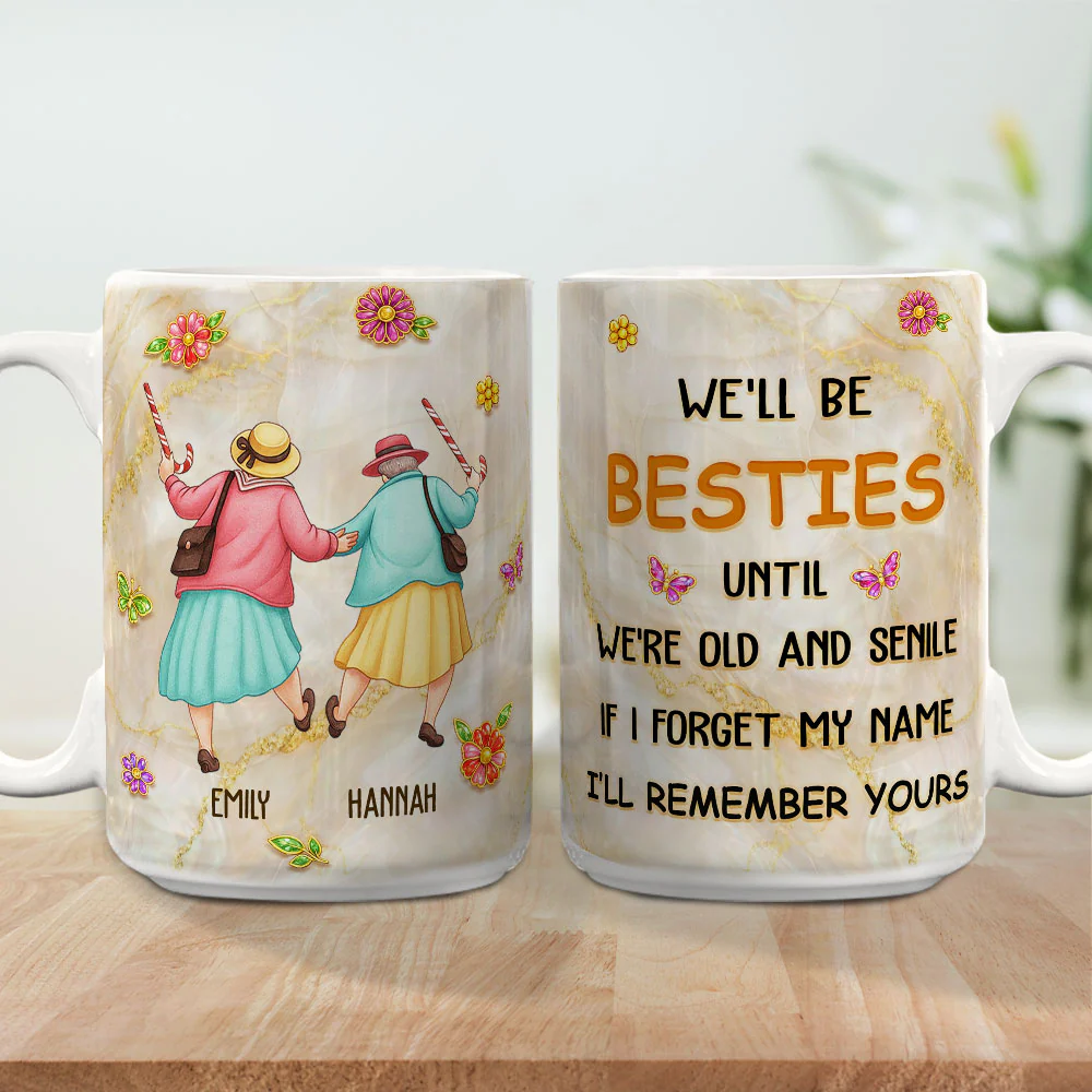 I Forget My Name But Remember Yours - Personalized Custom Coffee Mug - Image 4