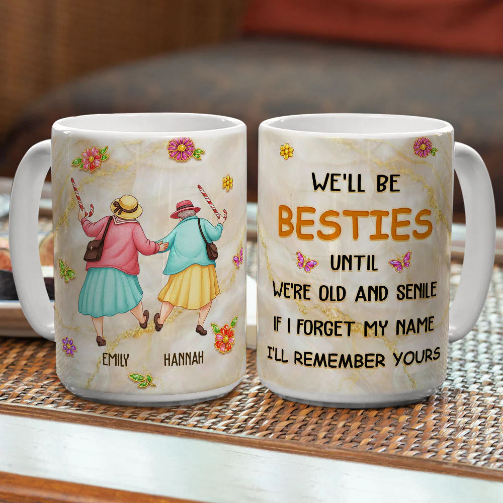 I Forget My Name But Remember Yours - Personalized Custom Coffee Mug - Image 5