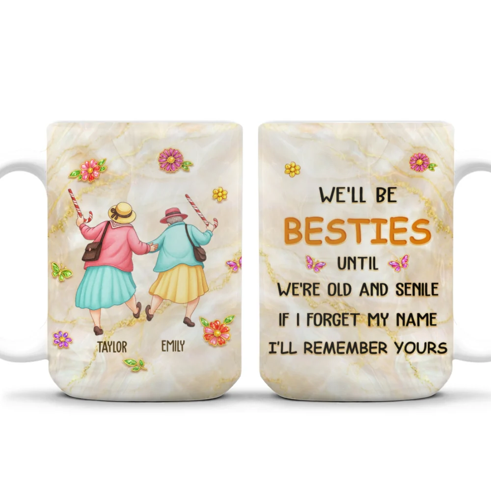 I Forget My Name But Remember Yours - Personalized Custom Coffee Mug - Image 8