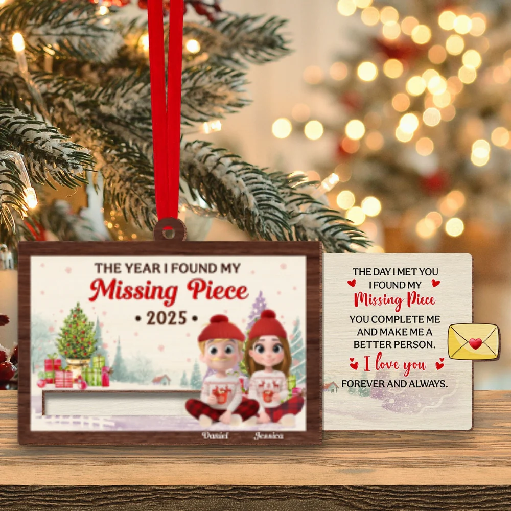I Found My Love - Personalized Custom Slide Ornament - Image 7