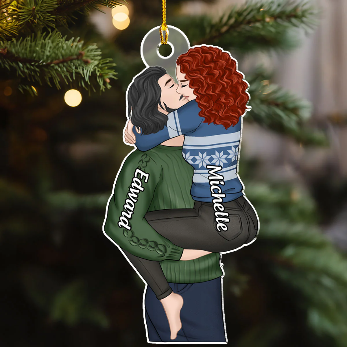 I Found My Missing Piece - Personalized Custom Acrylic Ornament - Image 2