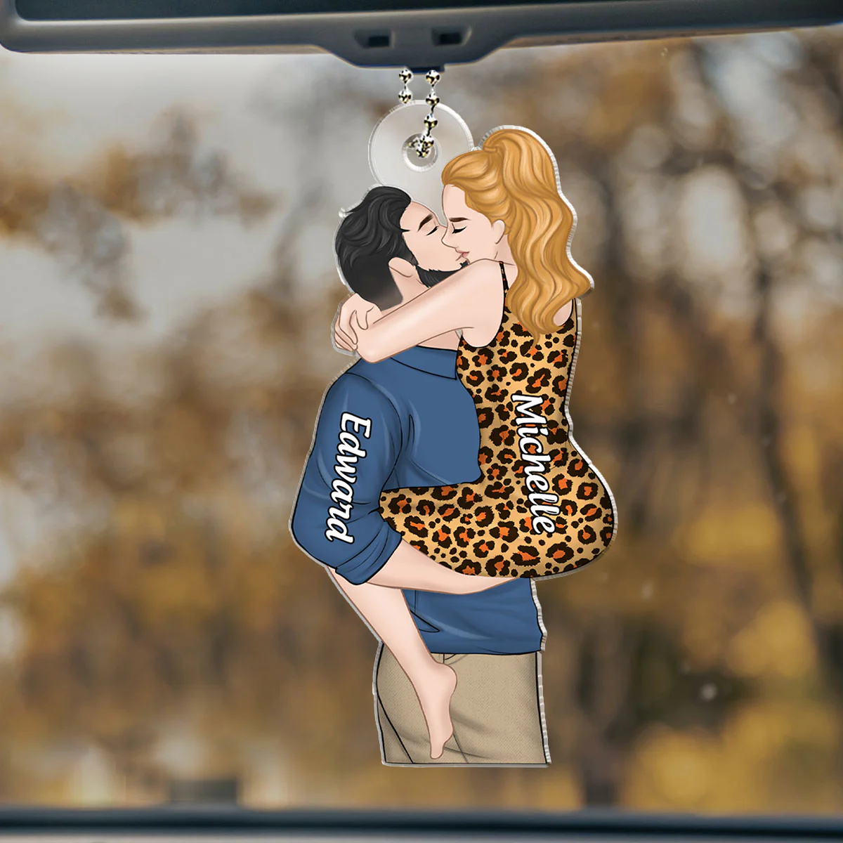 I Found My Missing Piece - Personalized Custom Car Ornament - Image 4