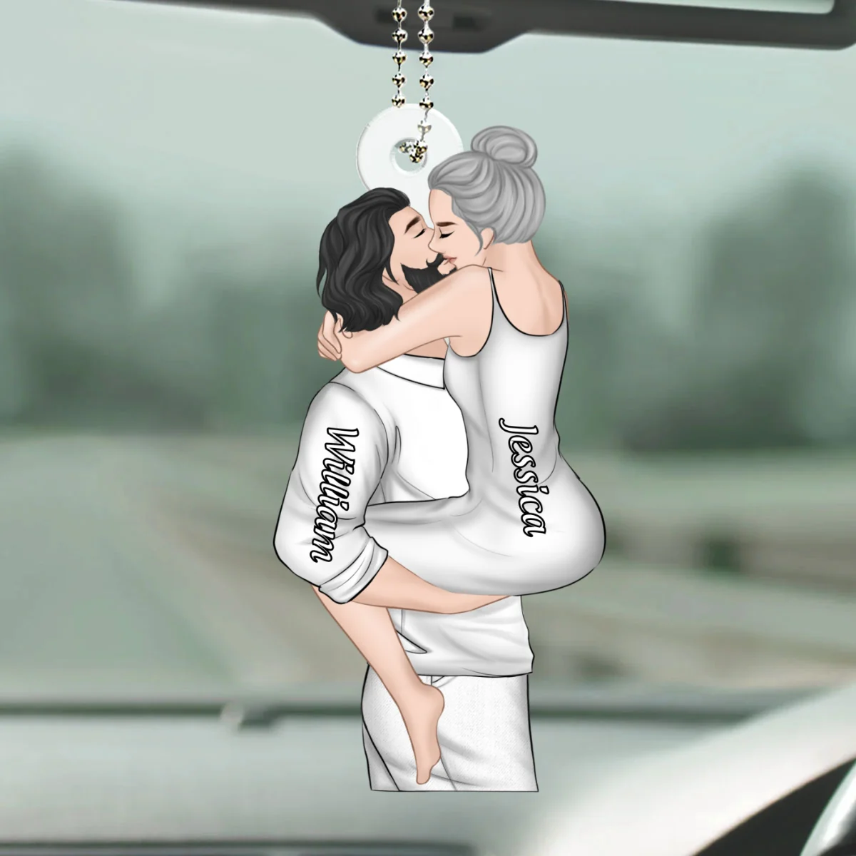 I Found My Missing Piece - Personalized Custom Car Ornament - Image 6