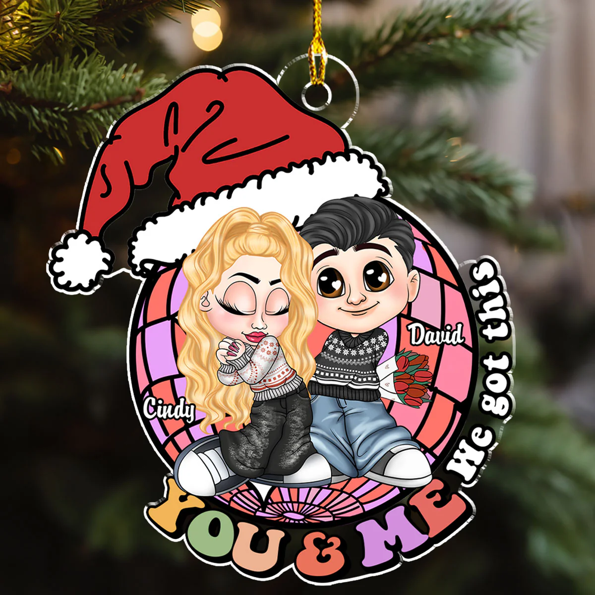 I Got You - Personalized Custom Acrylic Ornament - Image 3