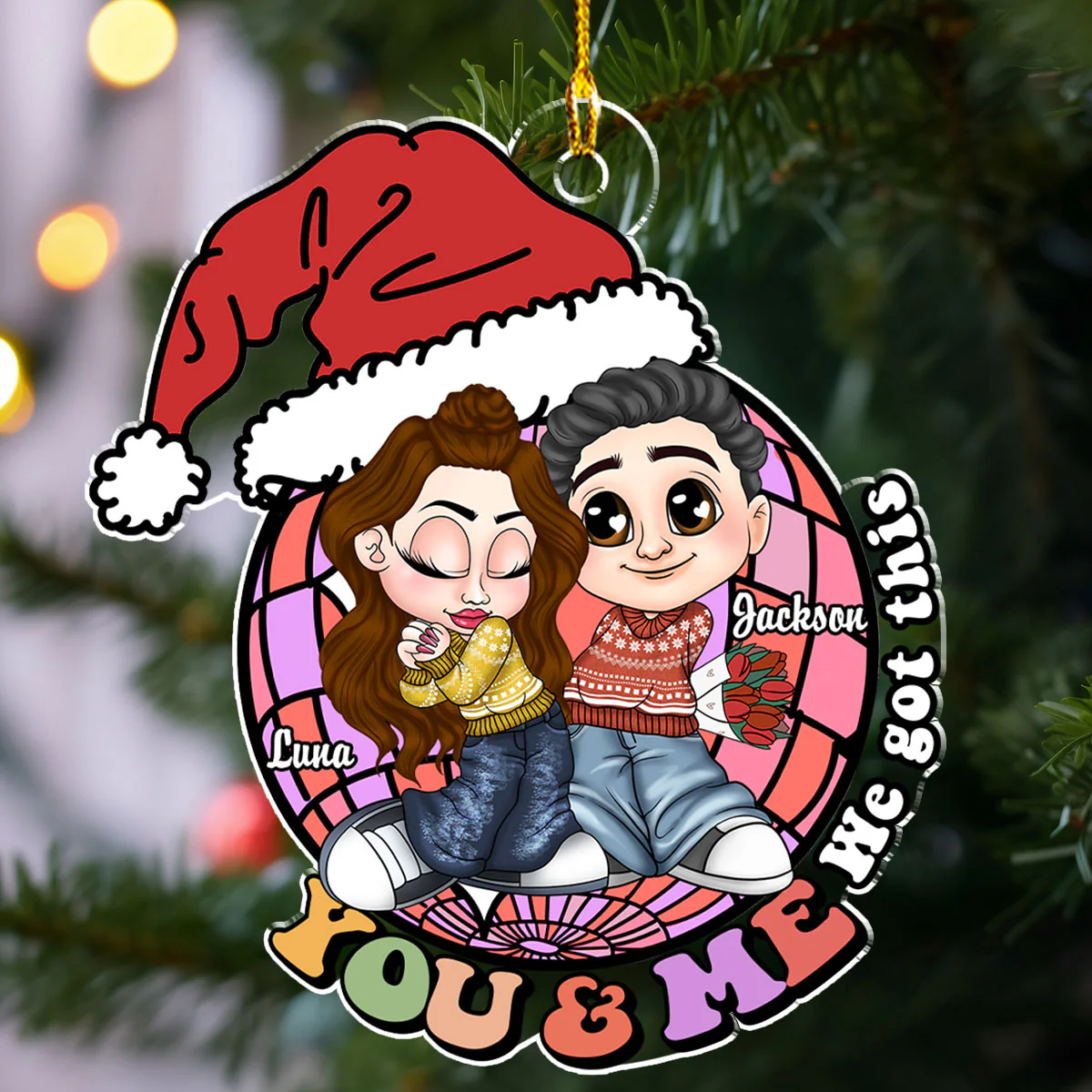 I Got You - Personalized Custom Acrylic Ornament - Image 4
