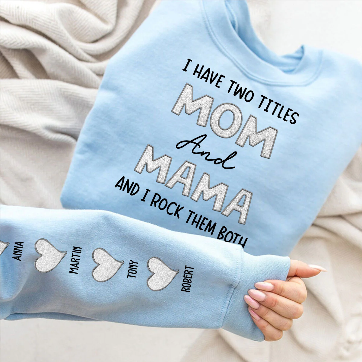 I Have Two Titles Mom And Mimi - Personalized Custom Sweatshirt - Image 4