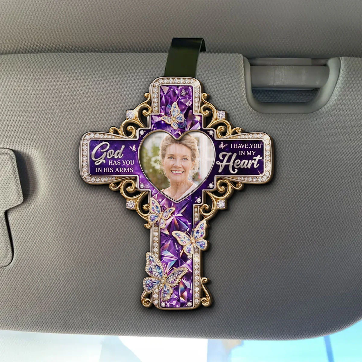 I Have You In My Heart - Personalized Custom Car Visor Clip