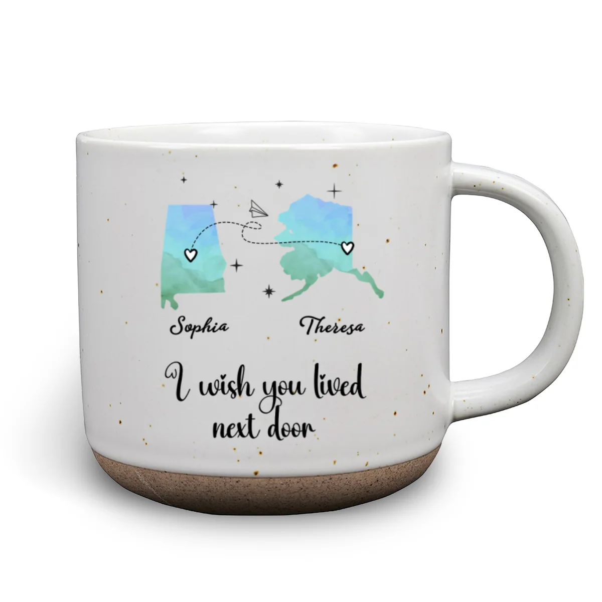 I Hope We Were Neighbors - Personalized Custom Pottery Mug - Image 7