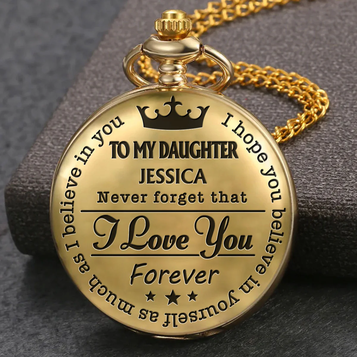 I Hope You Believe In Yourself Ver 2 - Personalized Custom Pocket Watch