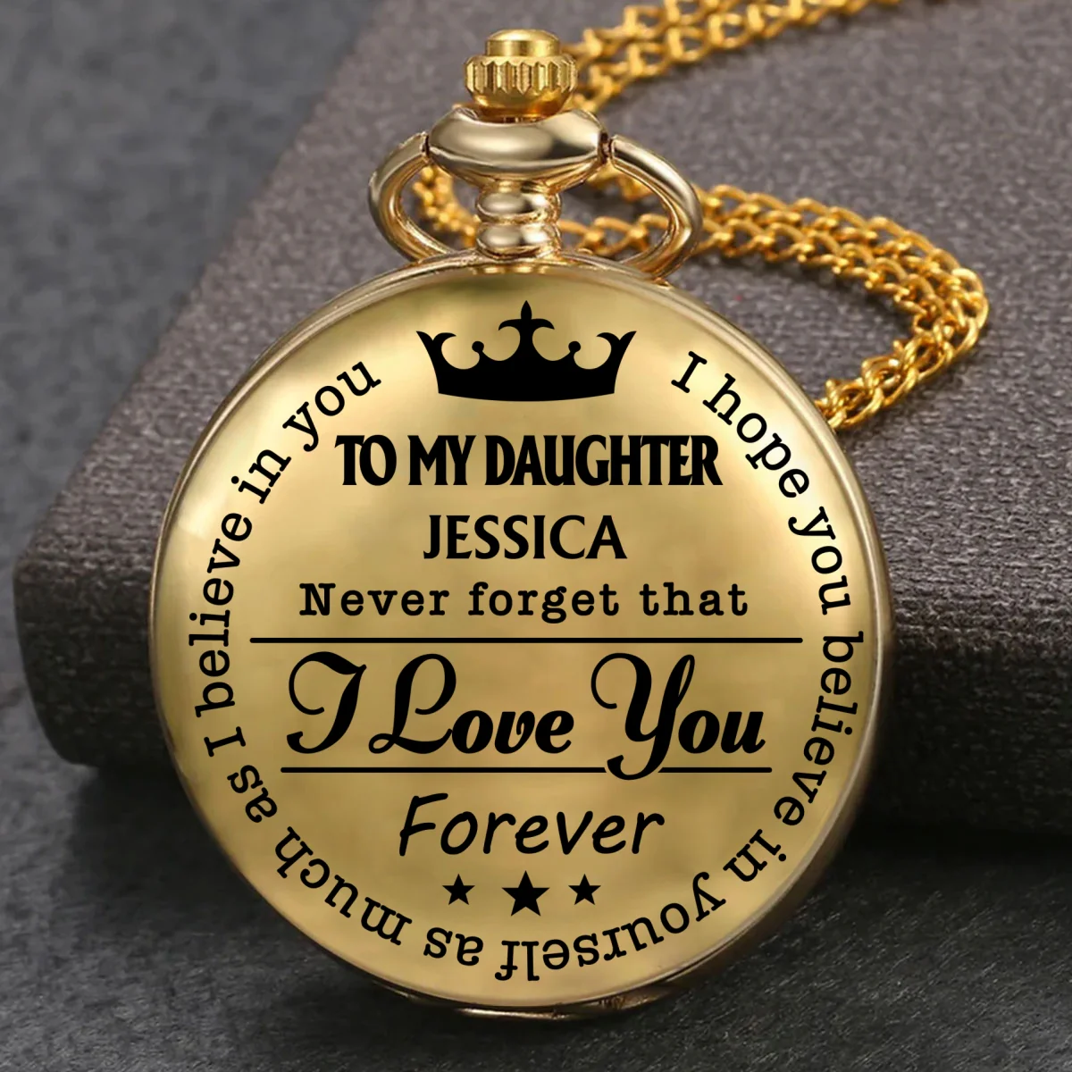 I Hope You Believe In Yourself Ver 2 - Personalized Custom Pocket Watch - Image 6
