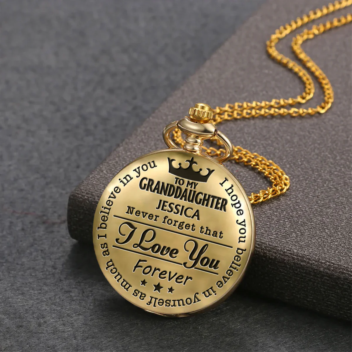 I Hope You Believe In Yourself Ver 3 - Personalized Custom Pocket Watch - Image 3