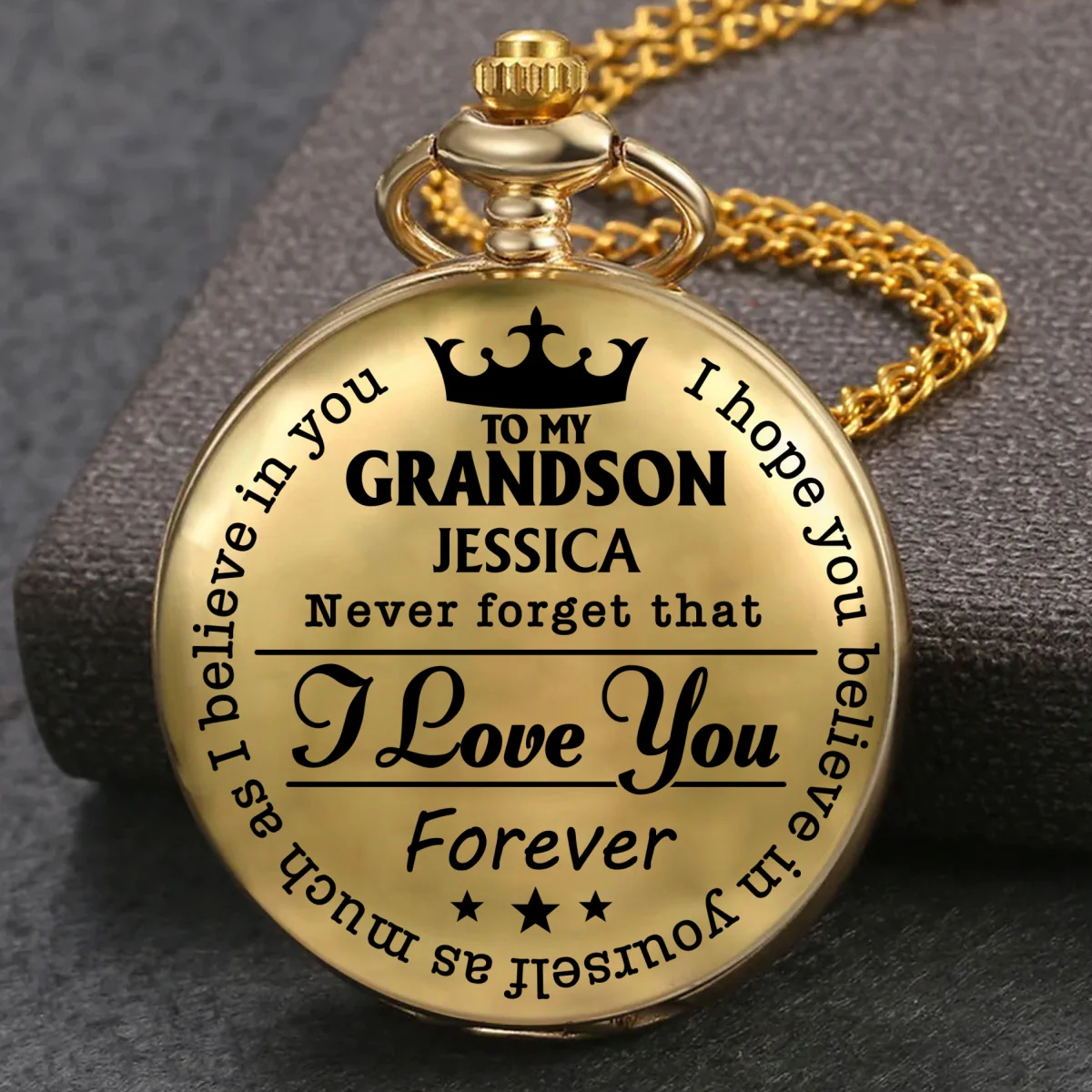 I Hope You Believe In Yourself Ver 3 - Personalized Custom Pocket Watch - Image 6
