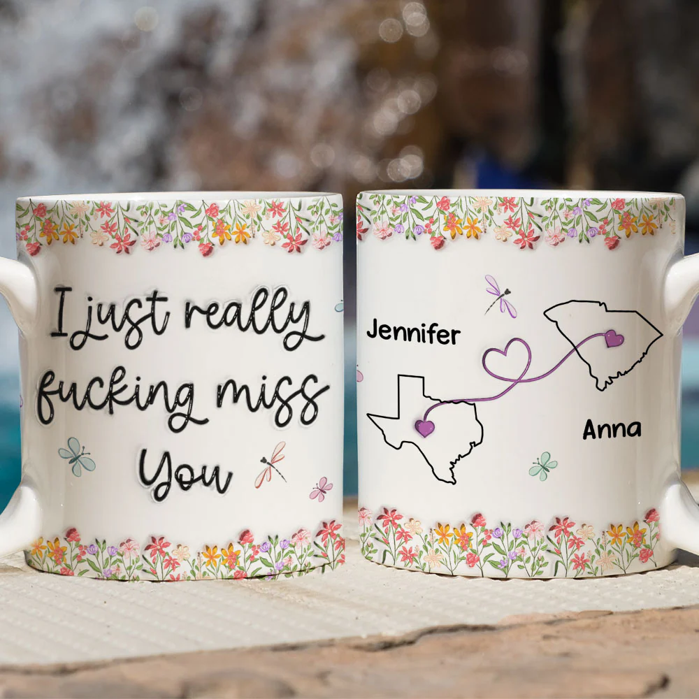 I Just Really Miss You - Personalized Custom 3D Inflated Effect Mug - Image 2