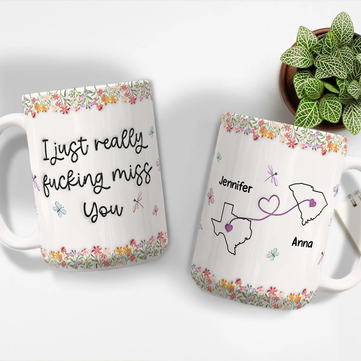 I Just Really Miss You - Personalized Custom 3D Inflated Effect Mug - Image 7