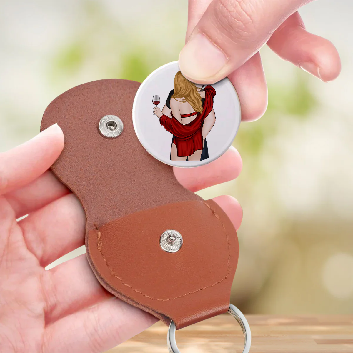 I Knew I Belonged To You - Personalized Custom Pocket Hug - Image 3