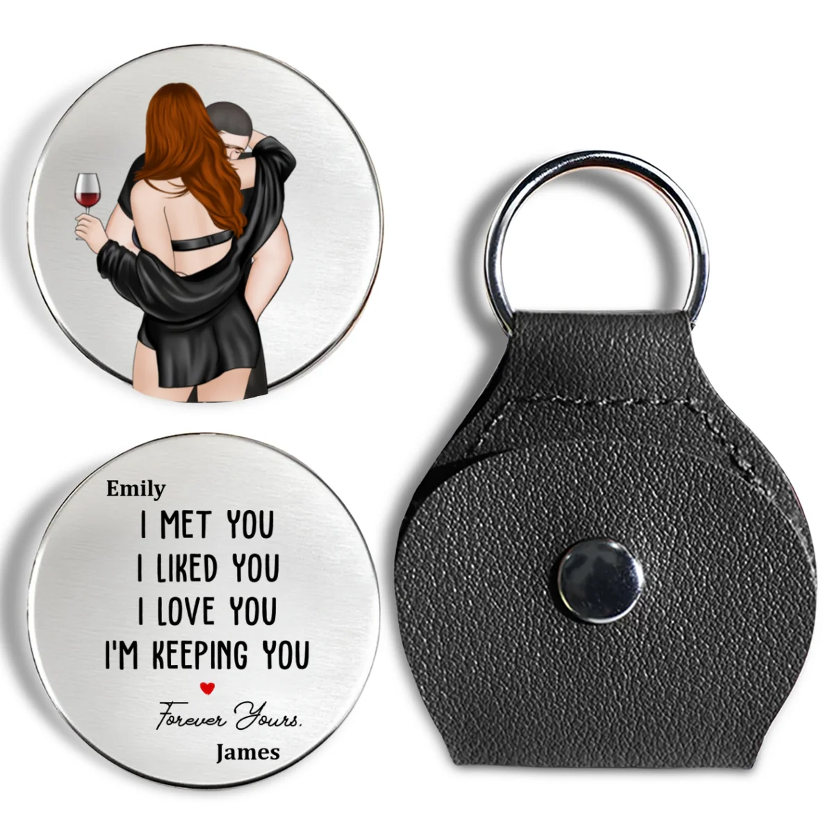 I Knew I Belonged To You - Personalized Custom Pocket Hug - Image 8