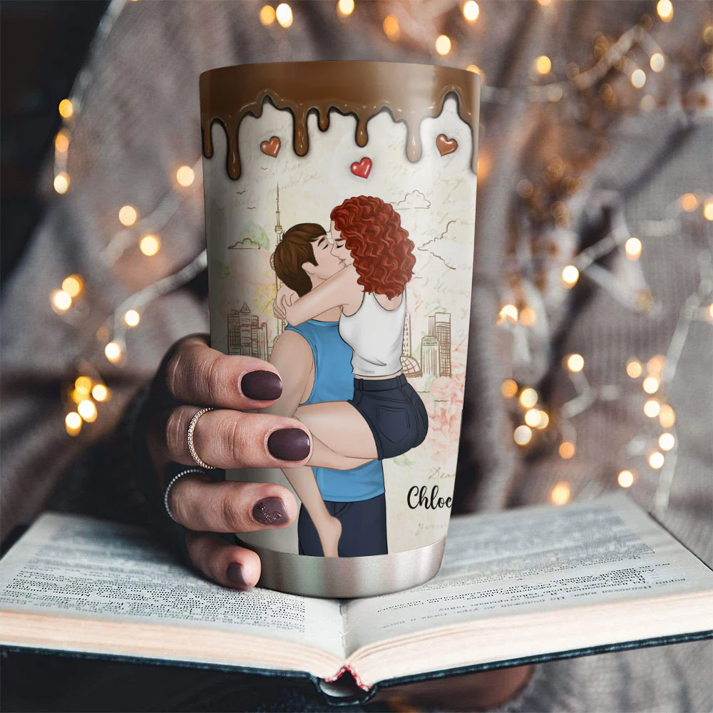 I Like You Like My Coffee - Personalized Custom Tumbler - Image 2