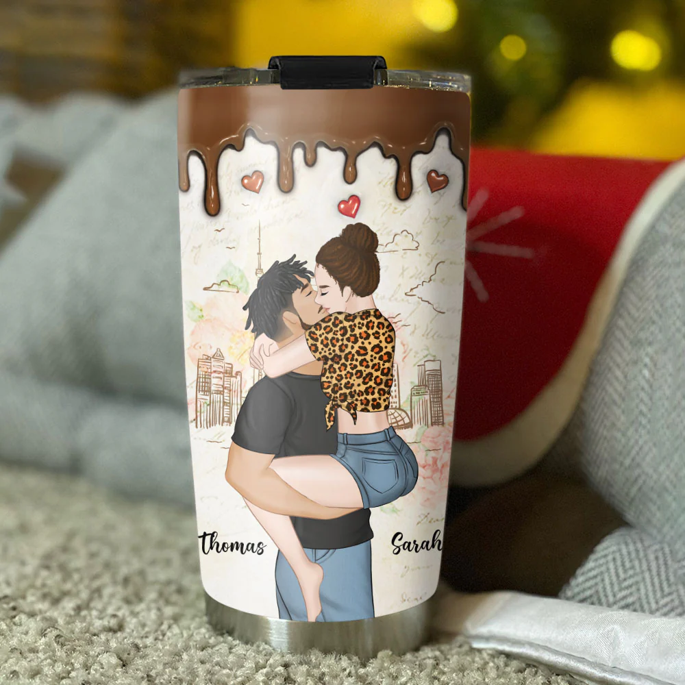 I Like You Like My Coffee - Personalized Custom Tumbler - Image 4