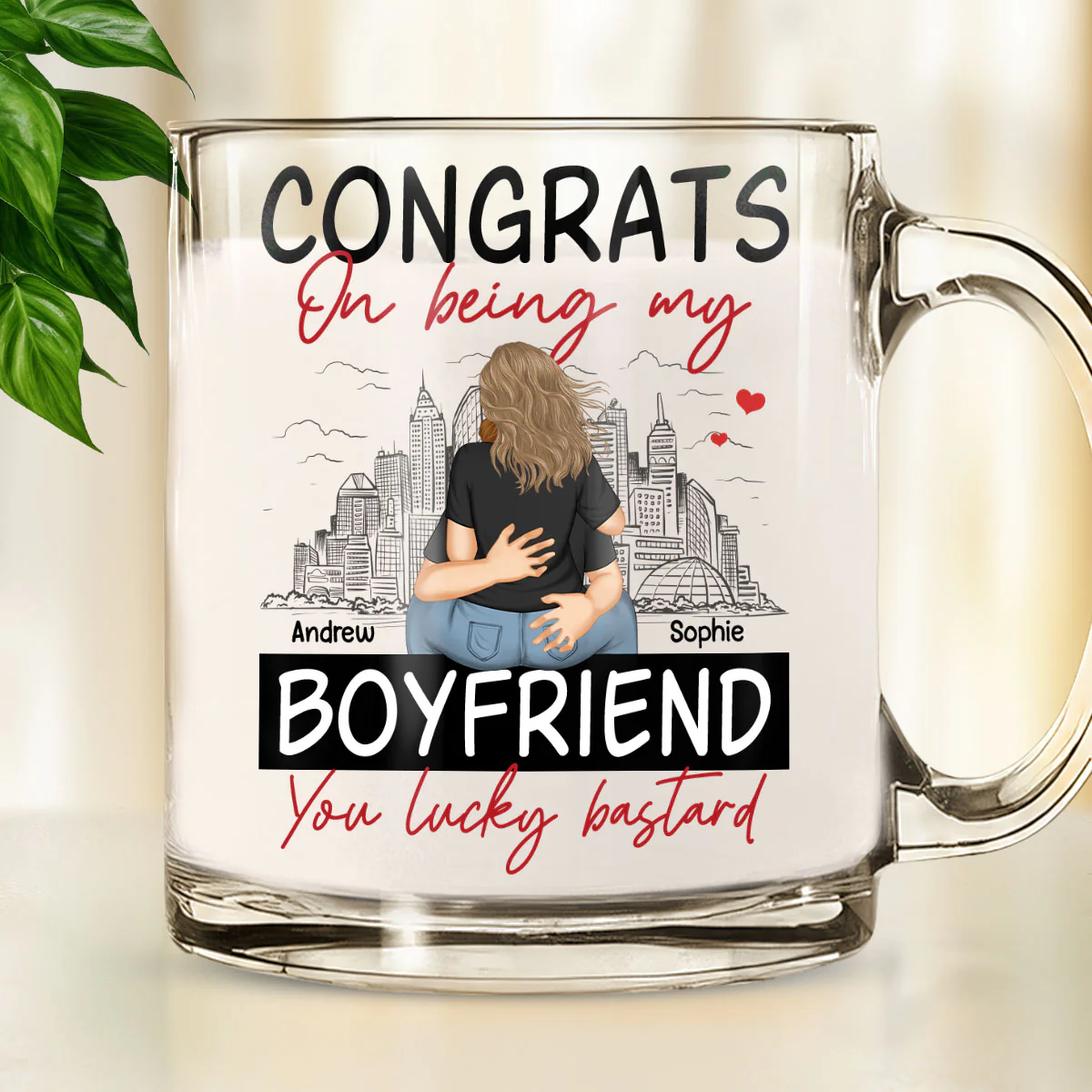 I Liked You - Personalized Custom Glass Mug