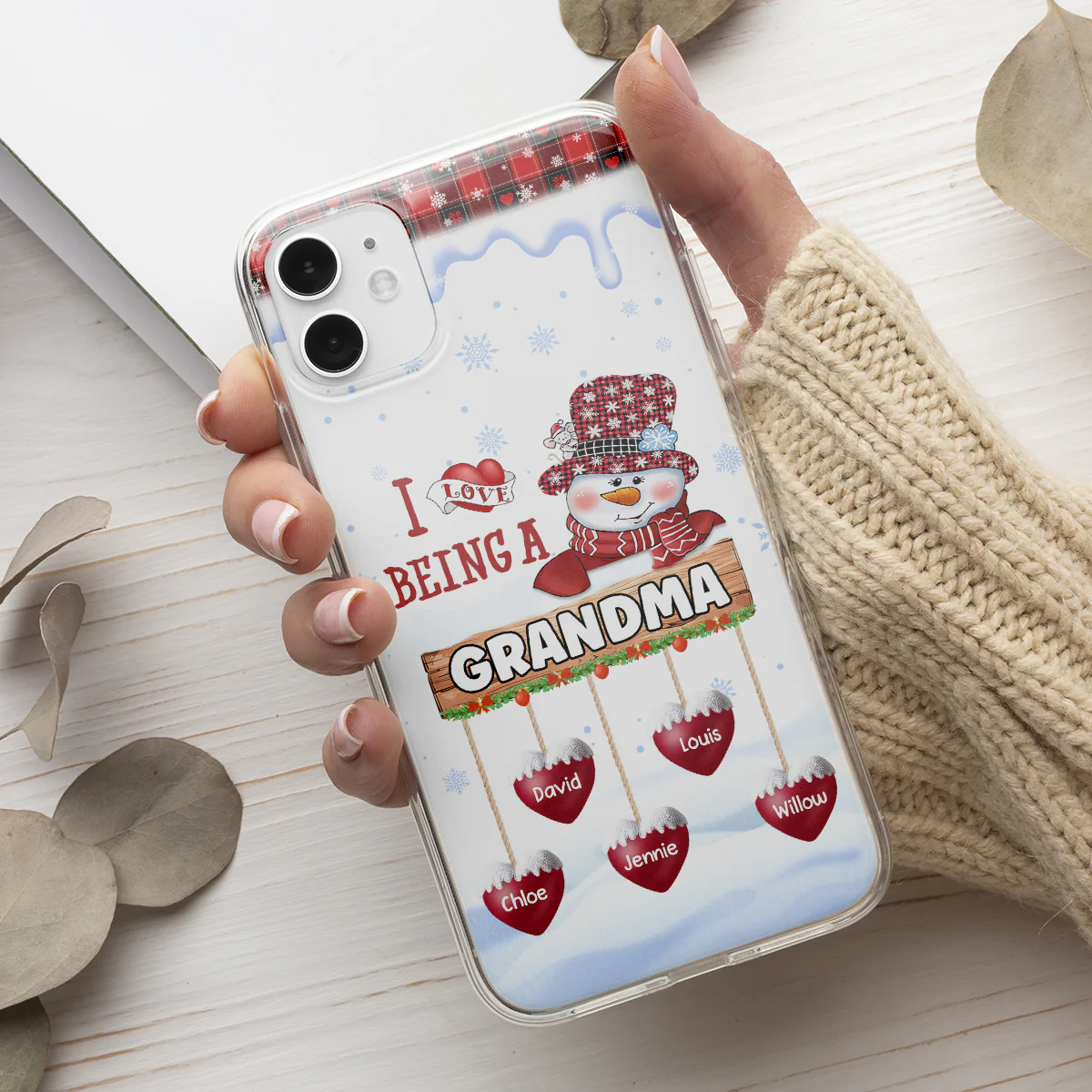 I Love Being A Grandma - Personalized Custom Phone Case - Image 2