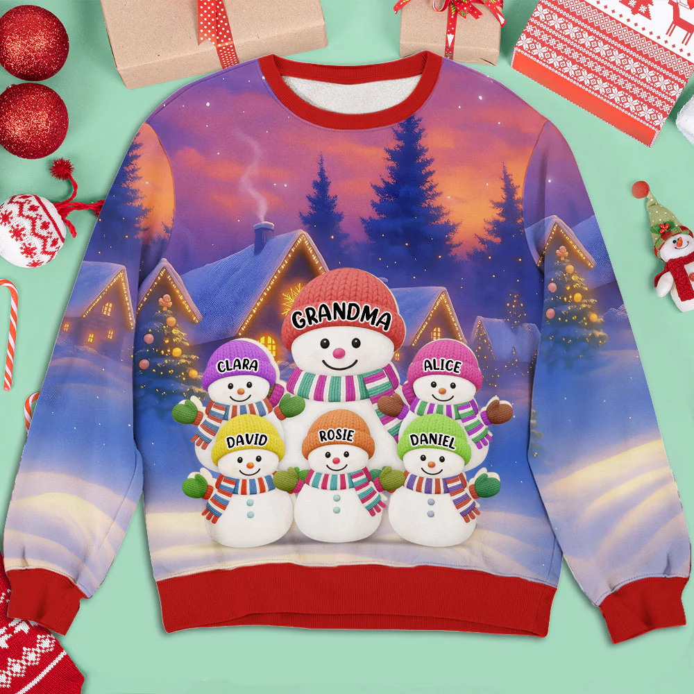 I Love Being Called Grandma - Personalized Custom All-Over-Print Sweatshirt - Image 5