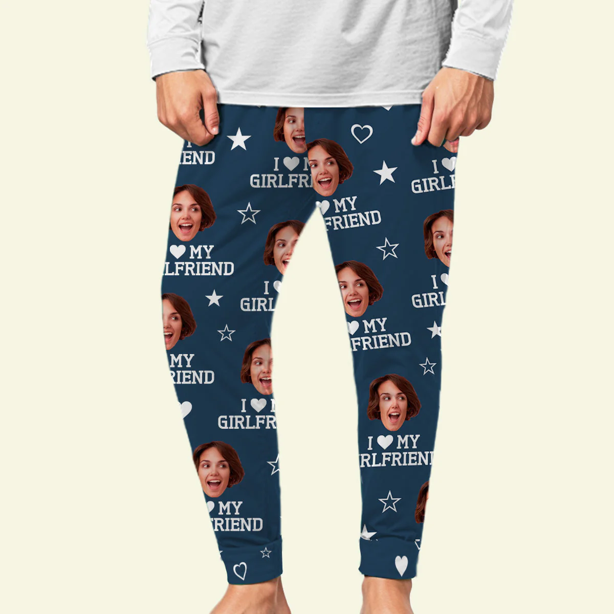 I Love My Lover - Personalized Custom Pajama Pants - Image 2