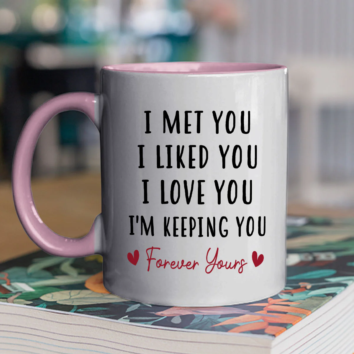 I Love You Always You - Personalized Custom Accent Mug - Image 5