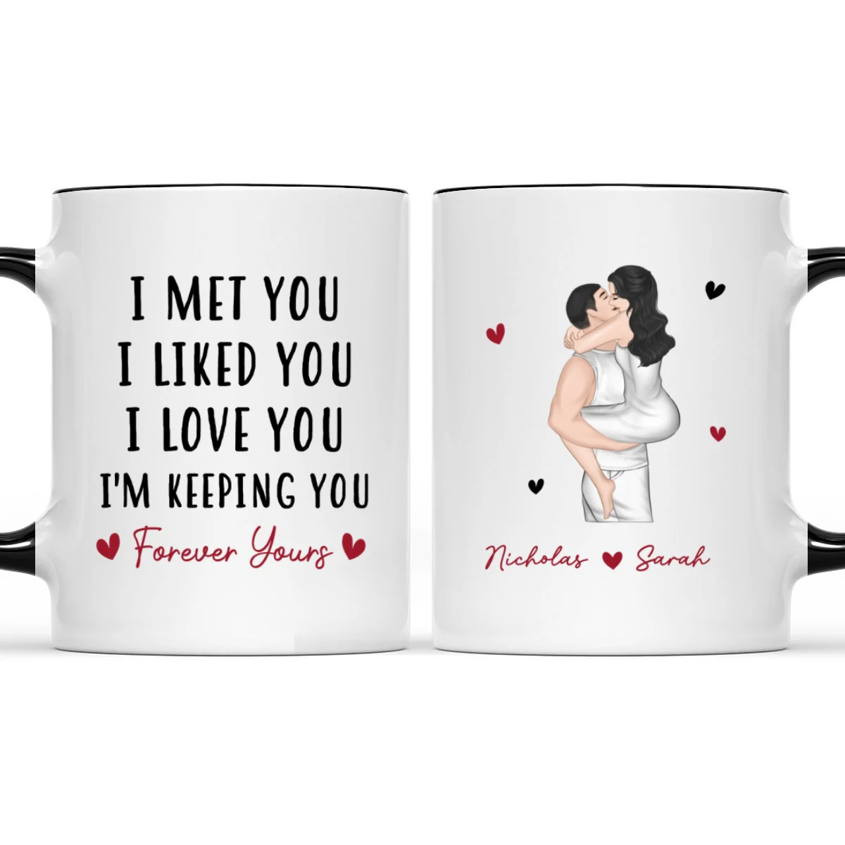 I Love You Always You - Personalized Custom Accent Mug - Image 6