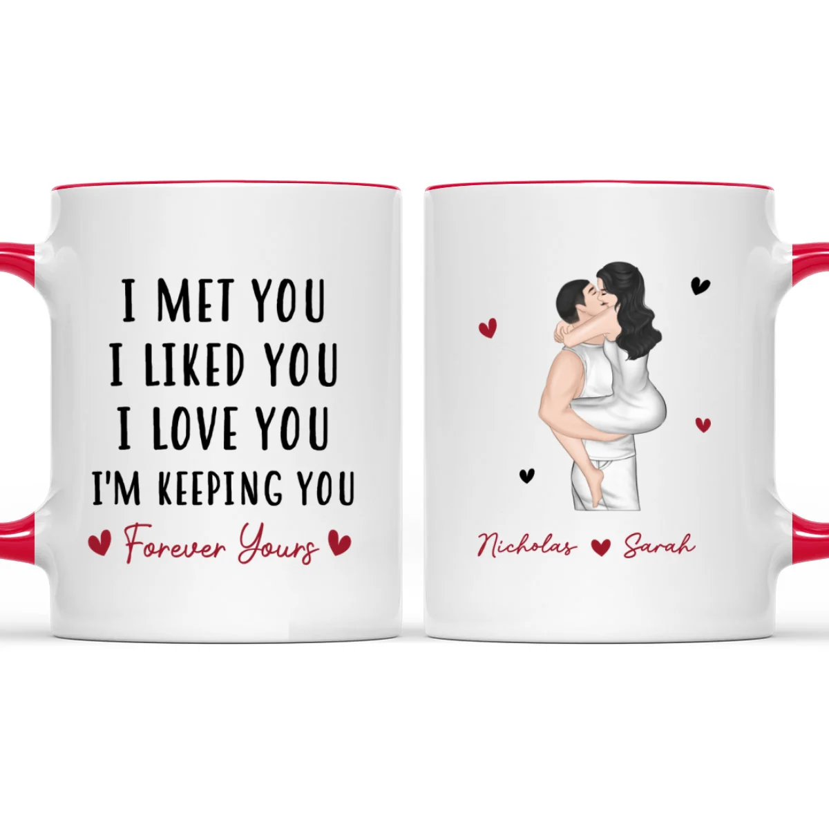 I Love You Always You - Personalized Custom Accent Mug - Image 9