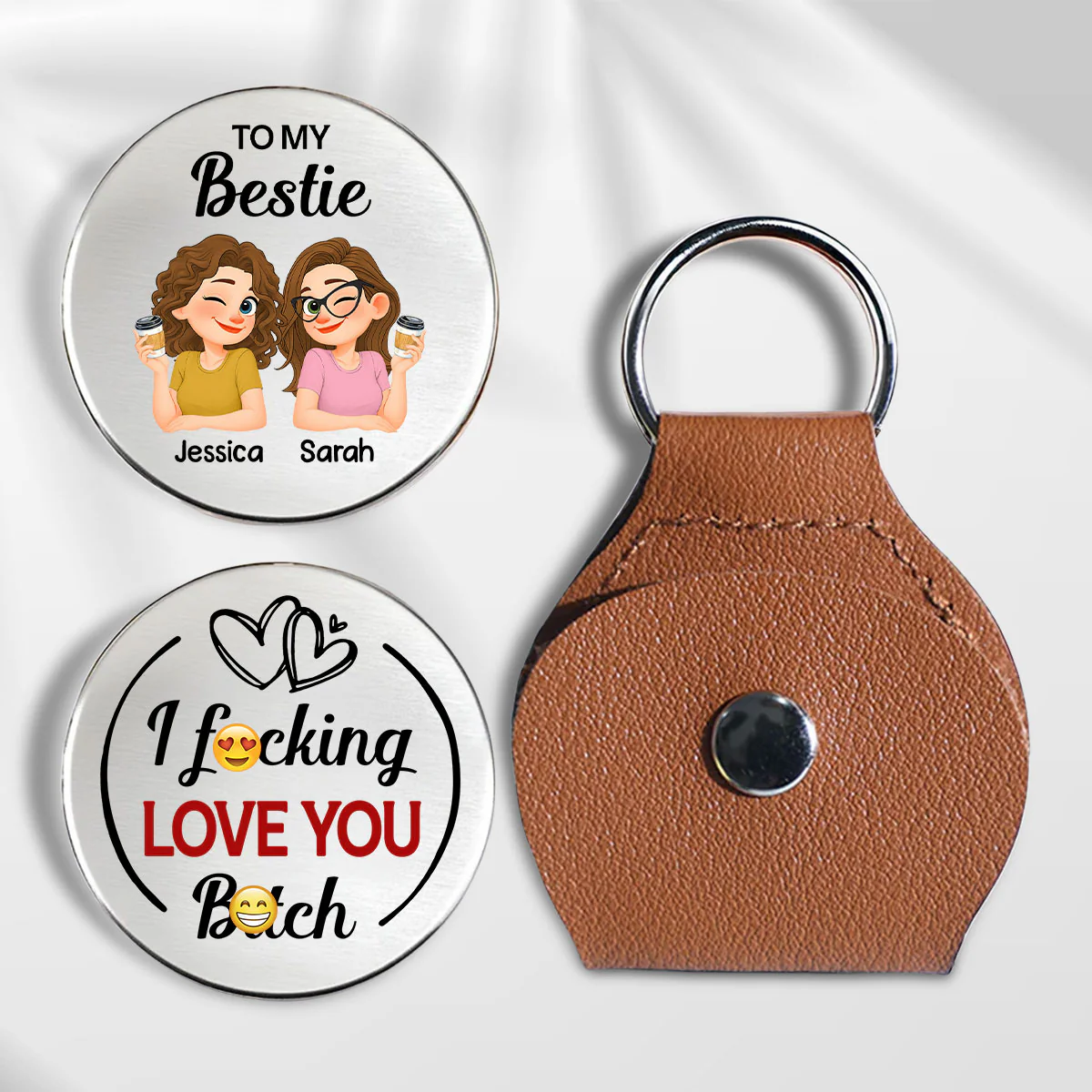 I Love You Bitch - Personalized Custom Pocket Hug