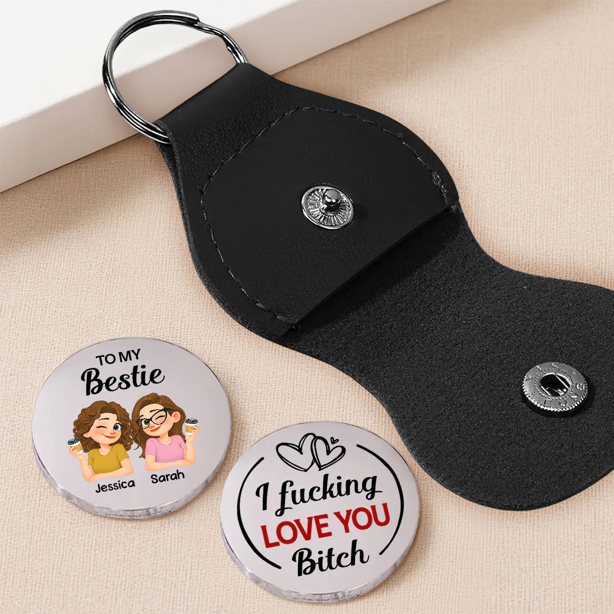 I Love You Bitch - Personalized Custom Pocket Hug - Image 2