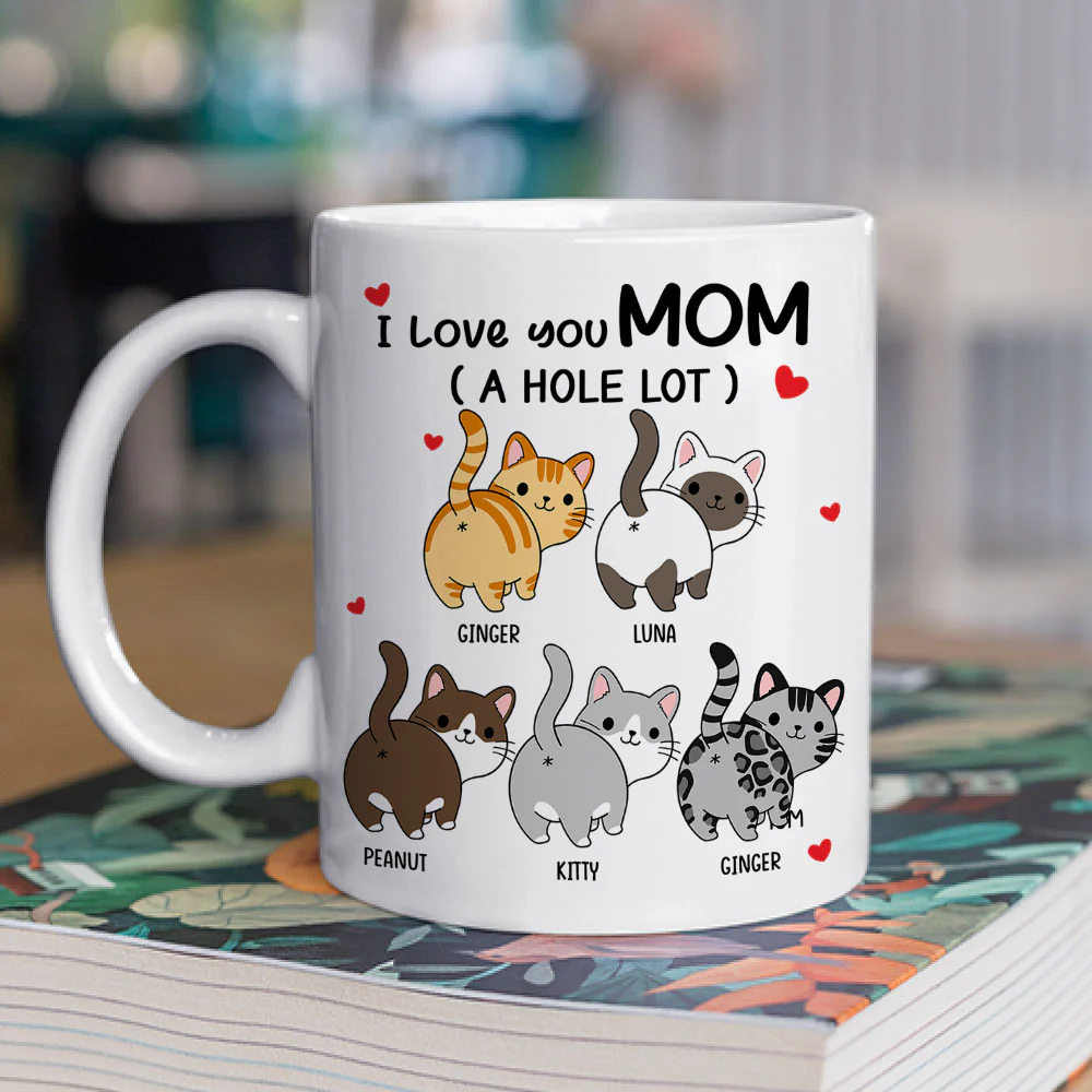 I Love You Dad A Hole Lot - Personalized Custom Coffee Mug - Image 2