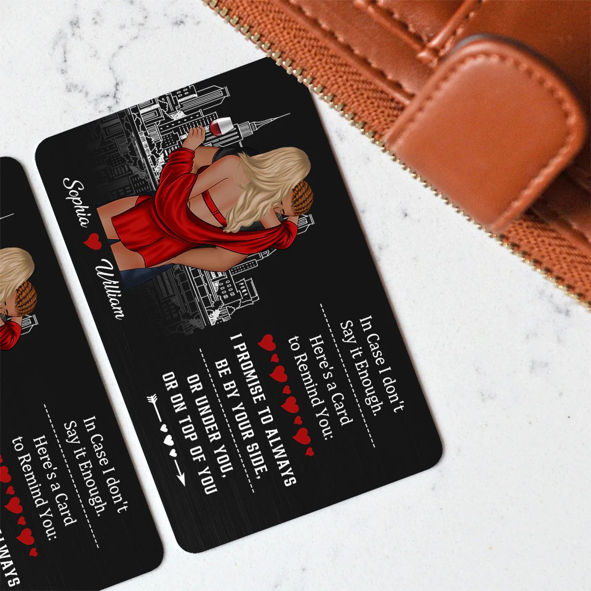 I Love You For Who You Are - Personalized Custom Wallet Card - Image 5