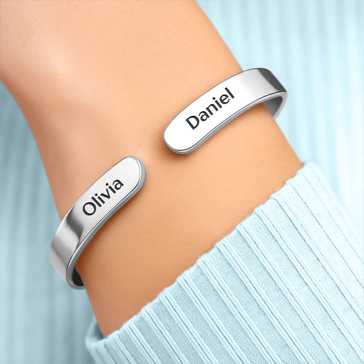 I Love You I'm Keeping You - Personalized Custom Bracelet Cuff - Image 3