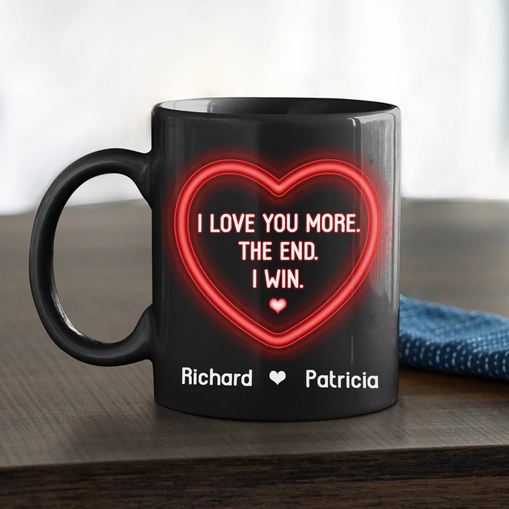I Love You More Forever - Personalized Custom Coffee Mug - Image 2